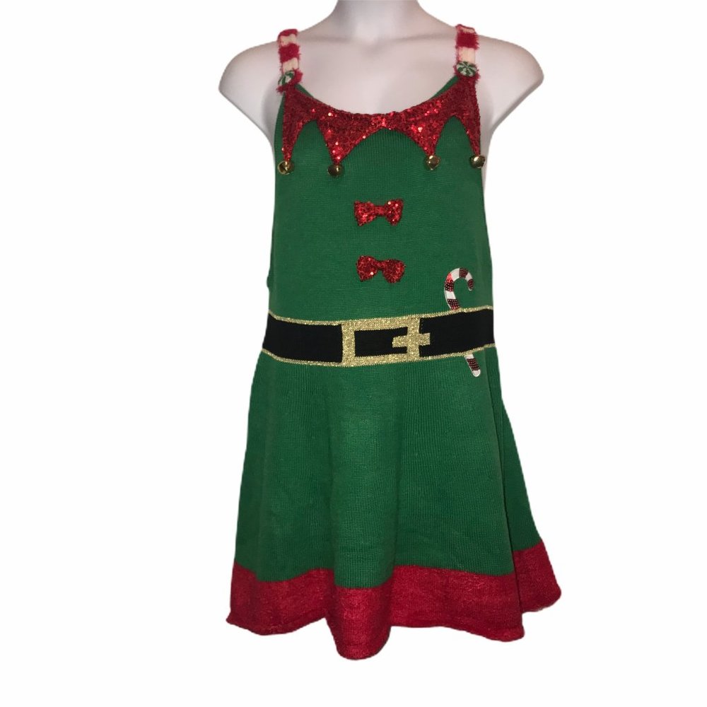 NWT It's Our Time Elf Christmas Dress Small